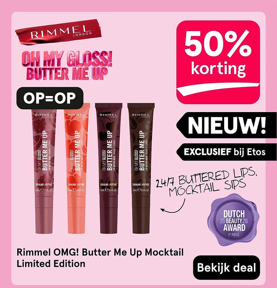 Rimmel OMG! Butter Me Up Mocktail Limited Edition 50% korting
