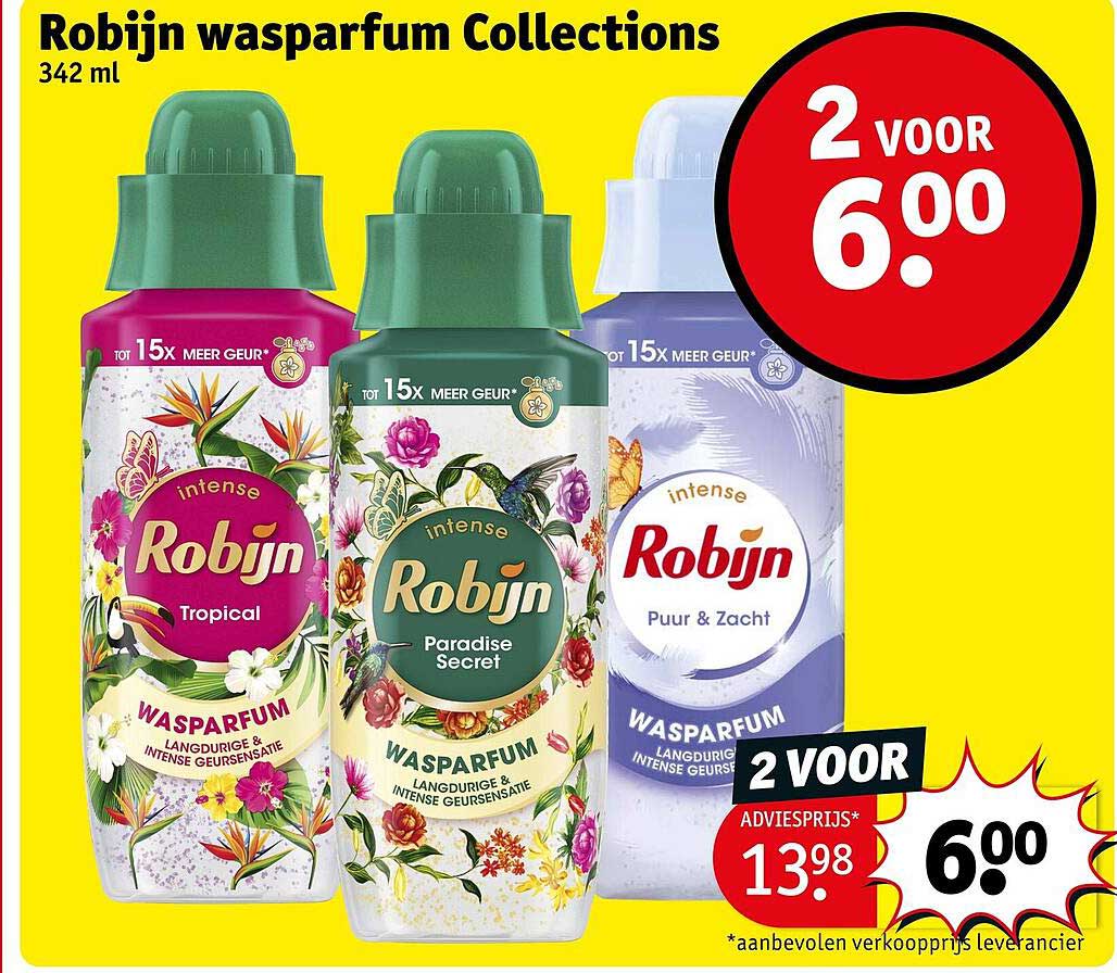Robijn wasparfum Collections 342 ml 2 voor 6.00