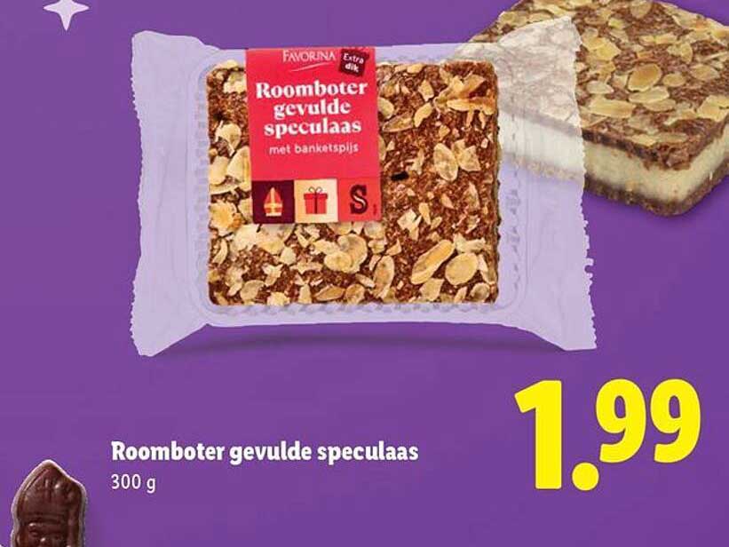 Roomboter gevulde speculaas