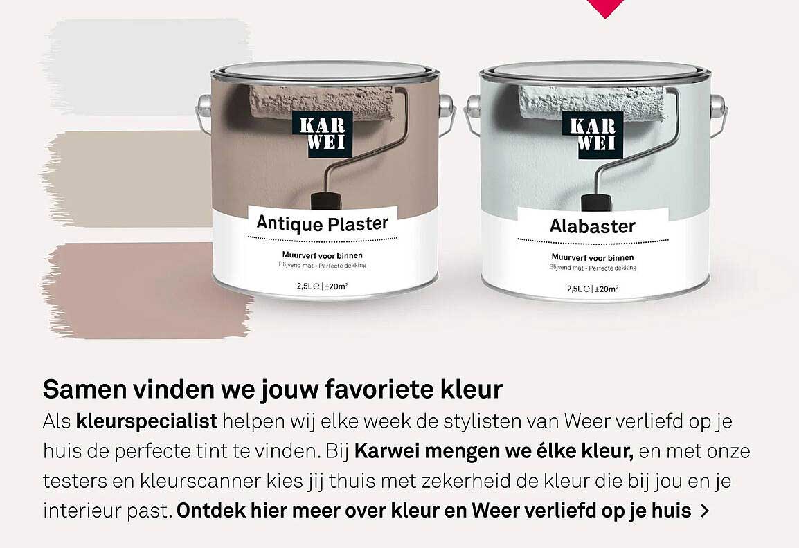 Samen vinden we jouw favoriete kleur