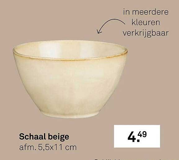 Schaal beige