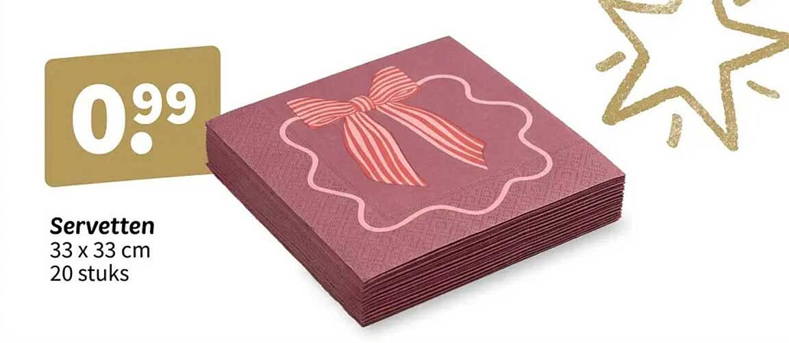 Servetten 33 x 33 cm 20 stuks