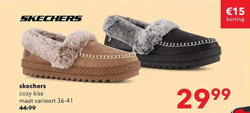 skechers cozy kiss maat varieert 36-41