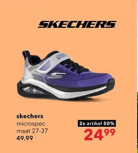 skechers microspec maat 27-37 2e artikel 50%
