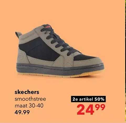 skechers smooththree maat 30-40 2e artikel 50%
