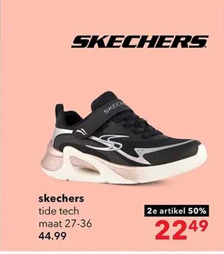 skechers tide tech maat 27-36 2e artikel 50%