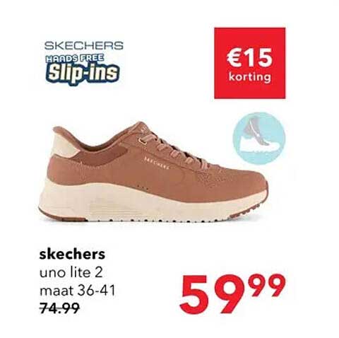 Skechers Uno lite 2 maat 36-41 €15 korting