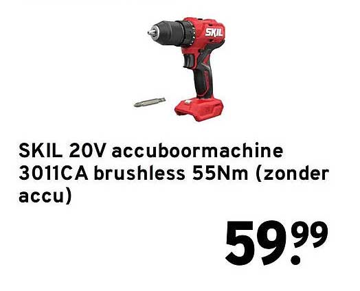 SKIL 20V accuboormachine 3011CA brushless 55Nm (zonder accu)
