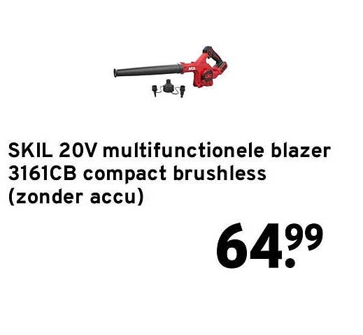 SKIL 20V multifunctionele blazer 3161CB compact brushless (zonder accu)