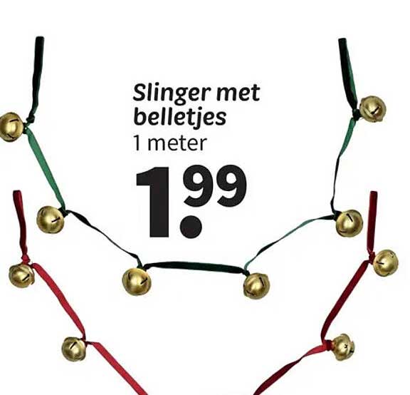 Slinger met belletjes 1 meter