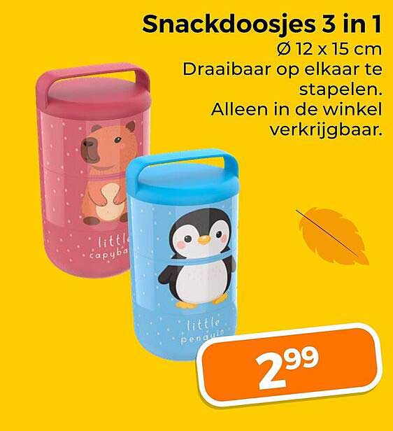 Snackdoosjes 3 in 1