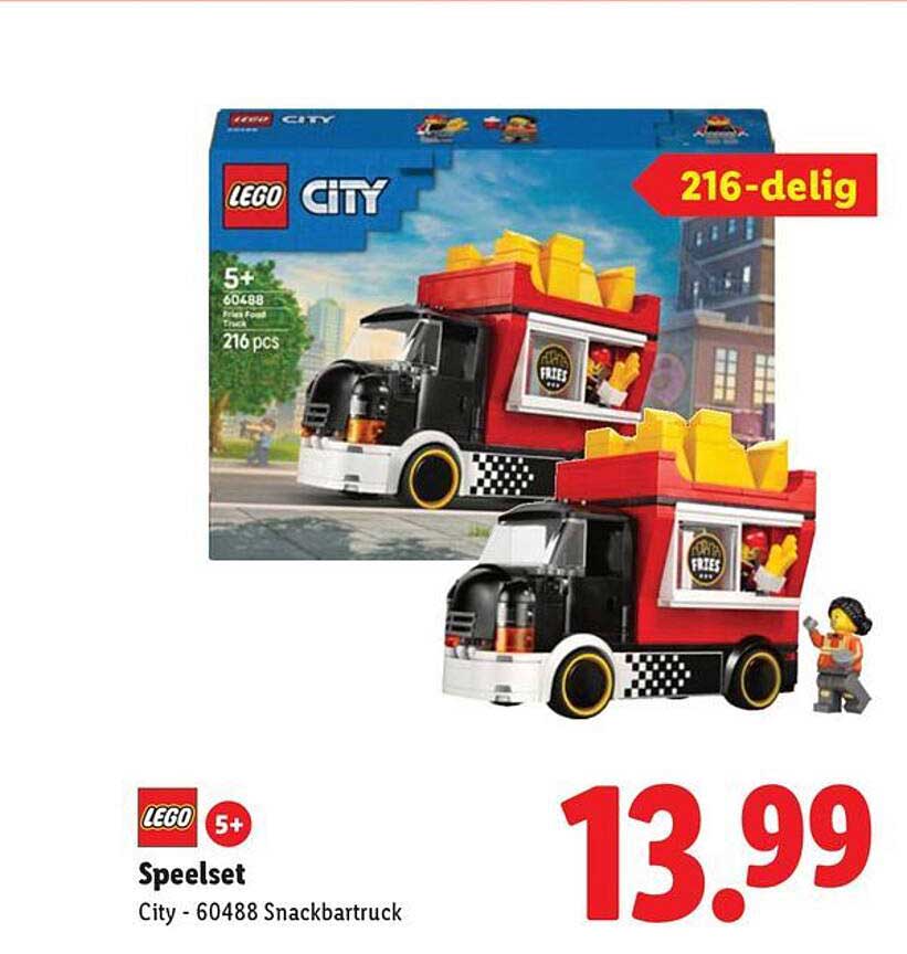 Speelset City - 60488 Snackbartruck 216-delig