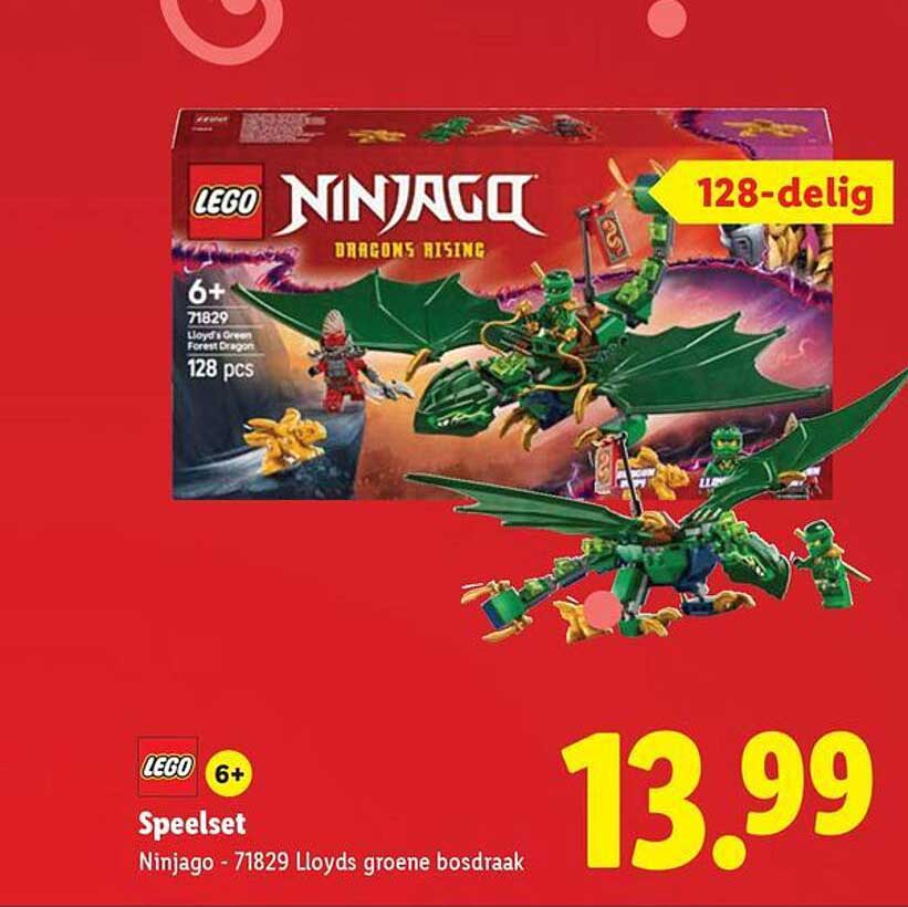 Speelset Ninjago - 71829 Lloyds groene bosdraak