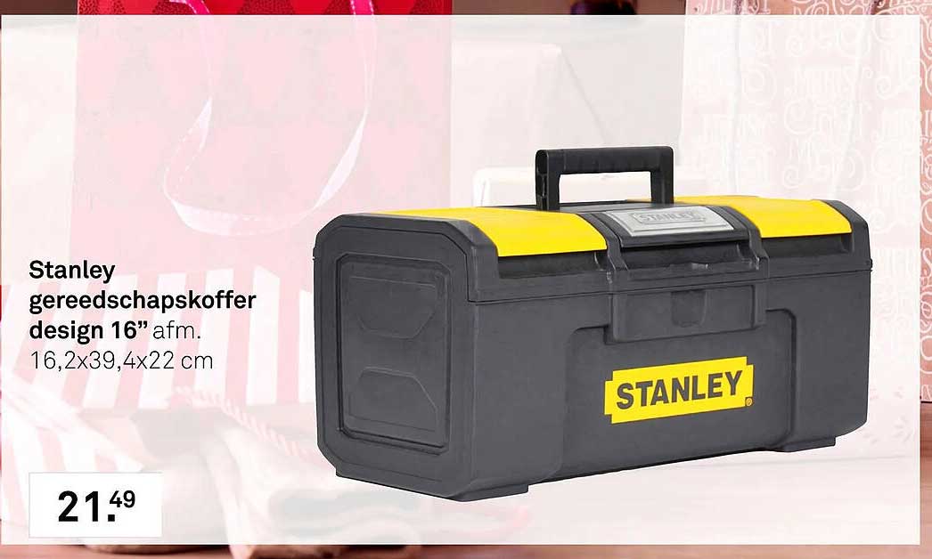 Stanley gereedschapskoffer design 16” afm. 16,2x39,4x22 cm