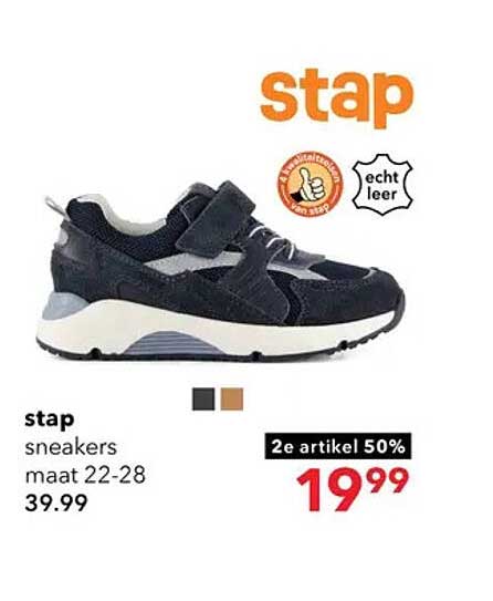 stap sneakers maat 22-28 2e artikel 50%