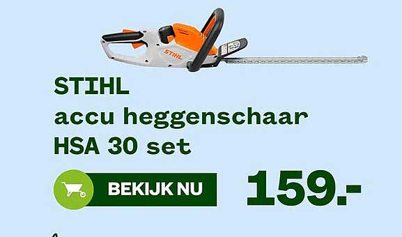 STIHL accu heggenschaar HSA 30 set
