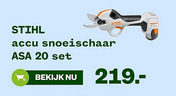 STIHL accu snoeischaar ASA 20 set