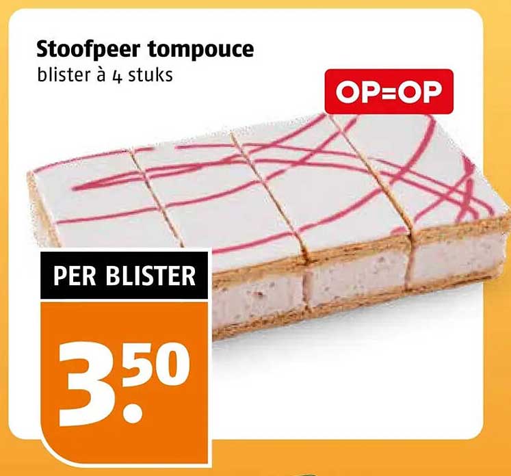 Stoofpeer tompouce blister à 4 stuks