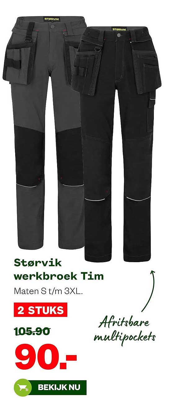 Størvik werkbroek Tim 2 STUKS