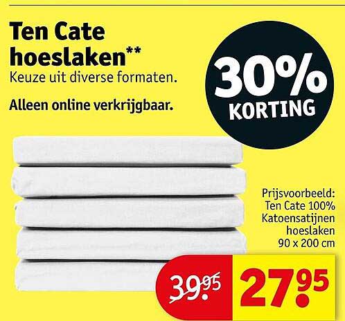 Ten Cate hoeslaken** 30% KORTING
