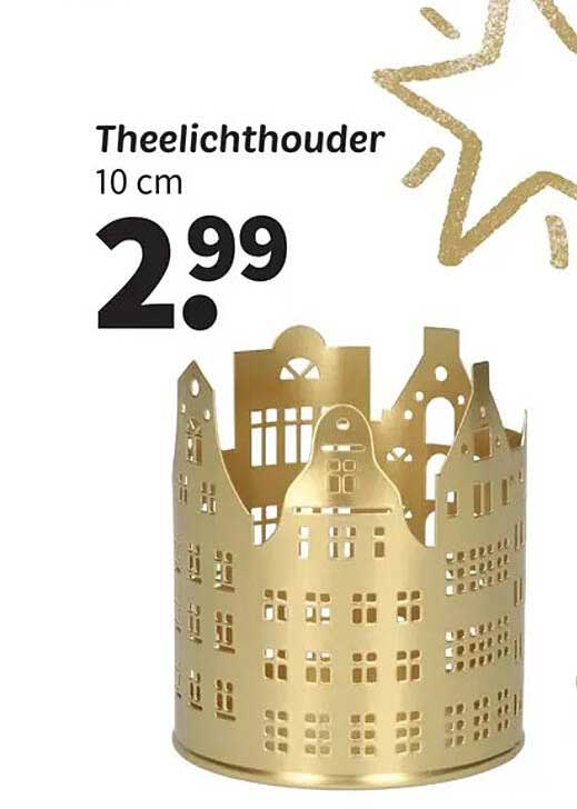 Theelichthouder 10 cm