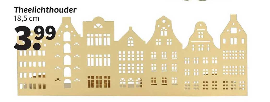 Theelichthouder 18,5 cm