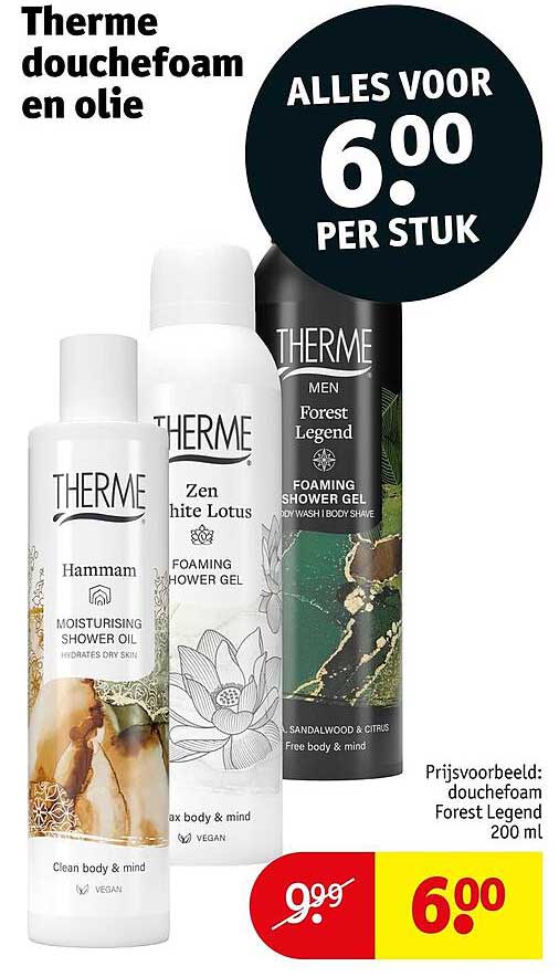 Therme douchefoam en olie
