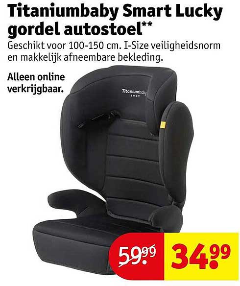 Titaniumbaby Smart Lucky gordel autostoel**