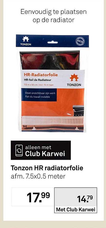 Tonzon HR radiatorfolie