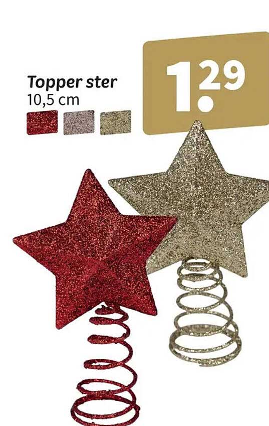 Topper ster 10,5 cm