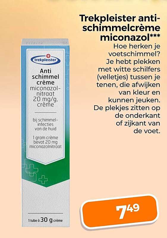 Trekpleister anti-schimmelcrème miconazol***