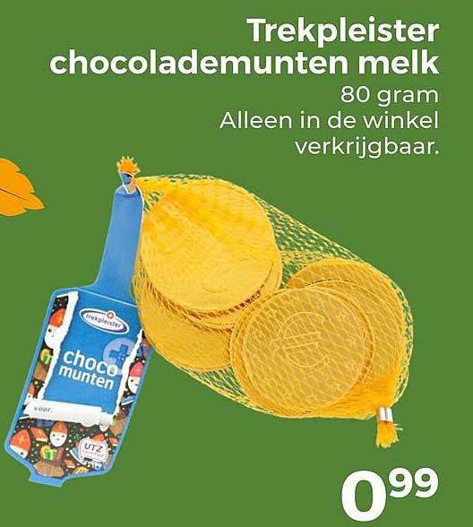 Trekpleister chocolademunten melk 80 gram