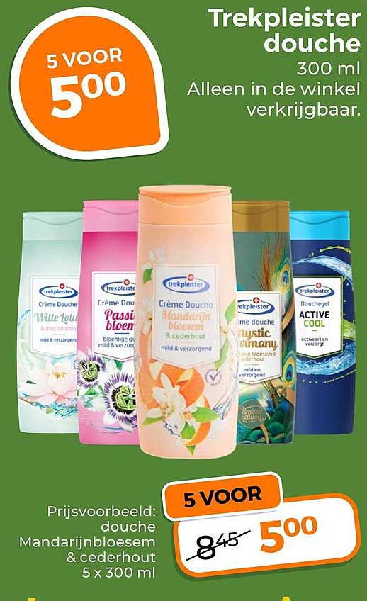 Trekpleister douche 300 ml