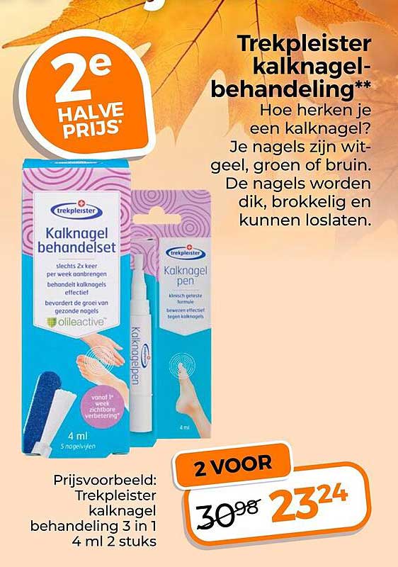 Trekpleister kalknagel-behandeling** 2e halve prijs