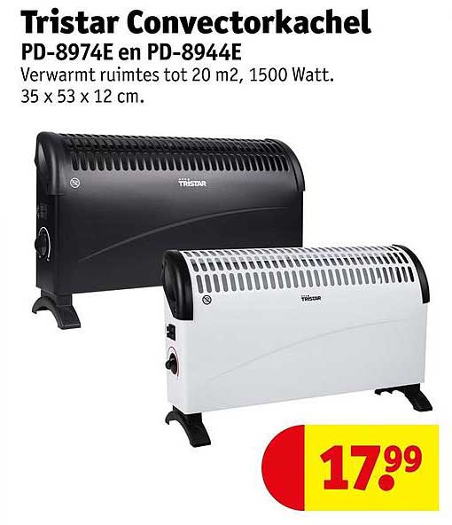 Tristar Convector kachel PD-8974E en PD-8944E