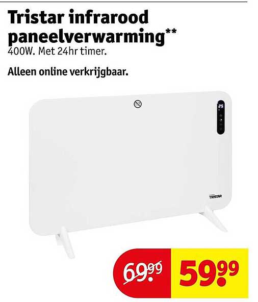 Tristar infrarood paneelverwarming**