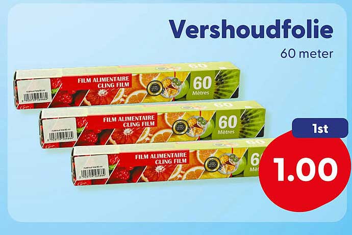 Vershoudfolie 60 meter