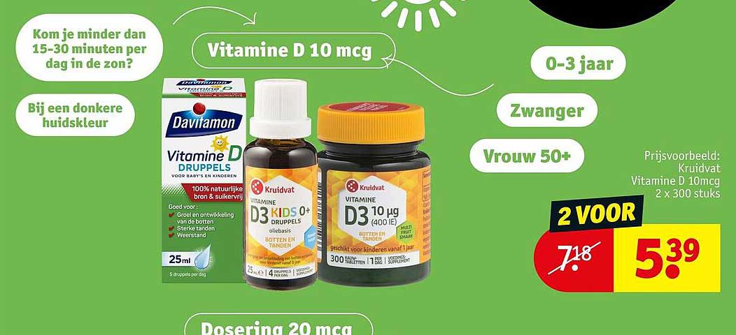 Vitamine D 10 mcg 2 VOOR