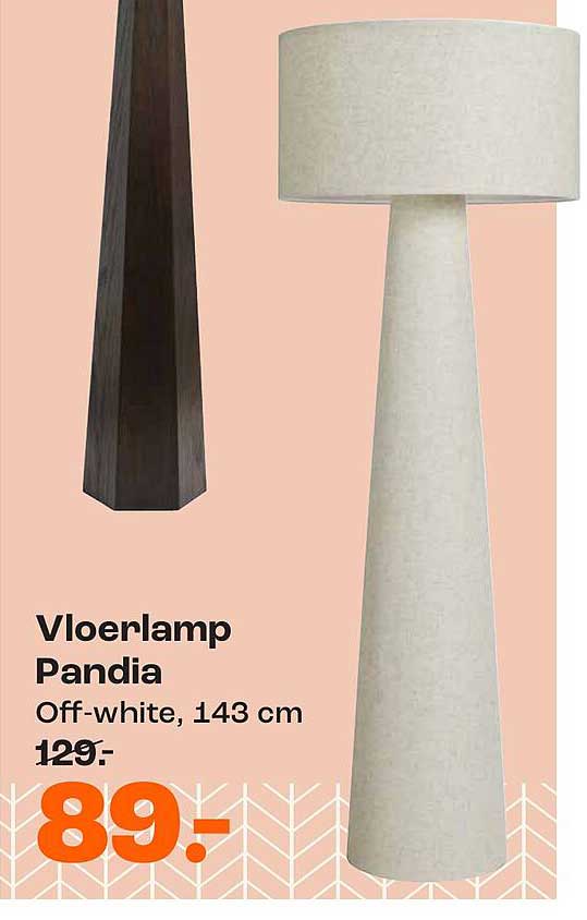 Vloerlamp Pandia Off-white, 143 cm