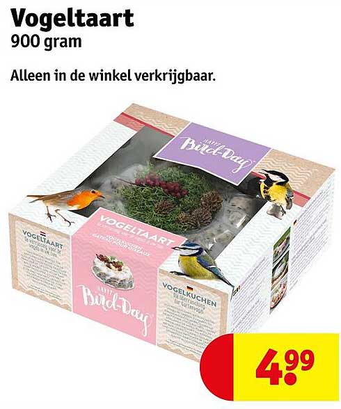 Vogeltaart 900 gram