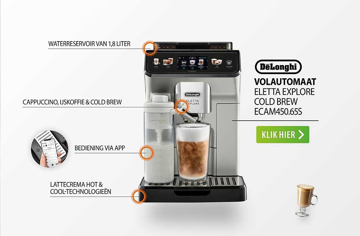 VOLAUTOMAAT ELETTA EXPLORE COLD BREW ECAM450.65S