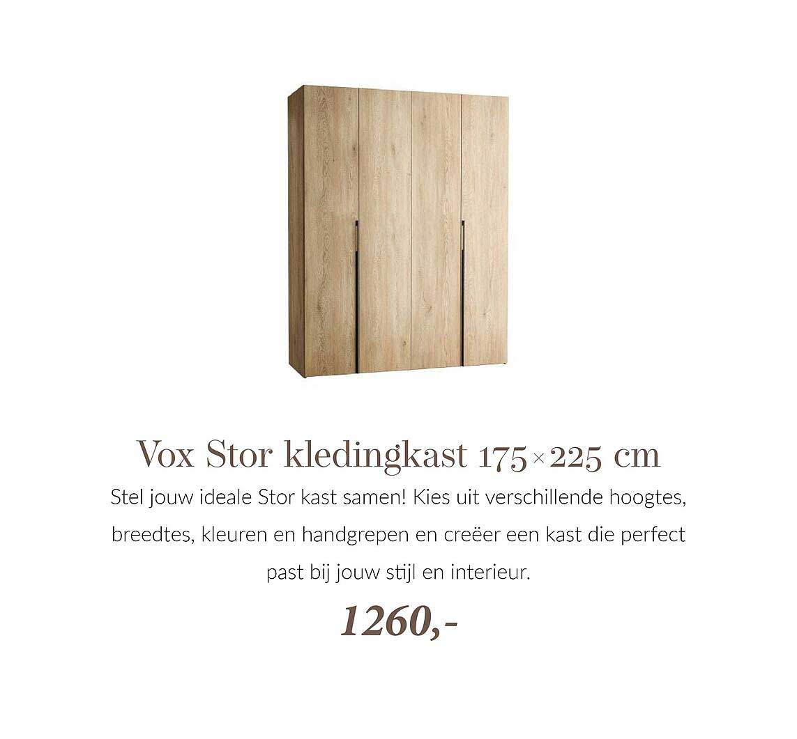 Vox Stor kledingkast 175×225 cm