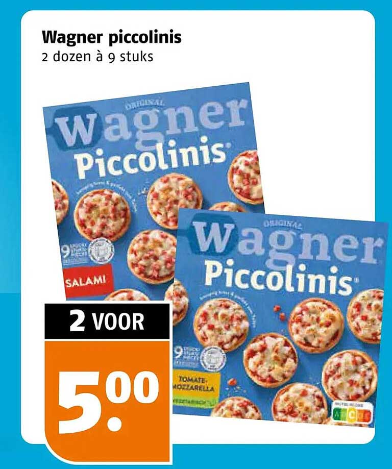 Wagner piccolinis 2 dozen à 9 stuks 2 VOOR