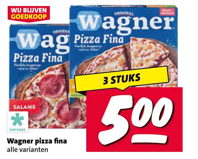 Wagner pizza fina alle varianten 3 stuks