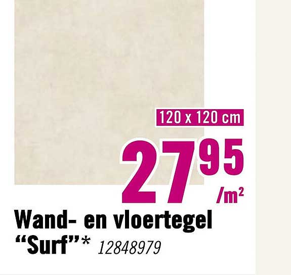 Wand- en vloertegel “Surf”