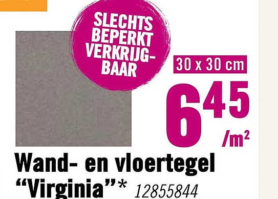 Wand- en vloertegel “Virginia”*