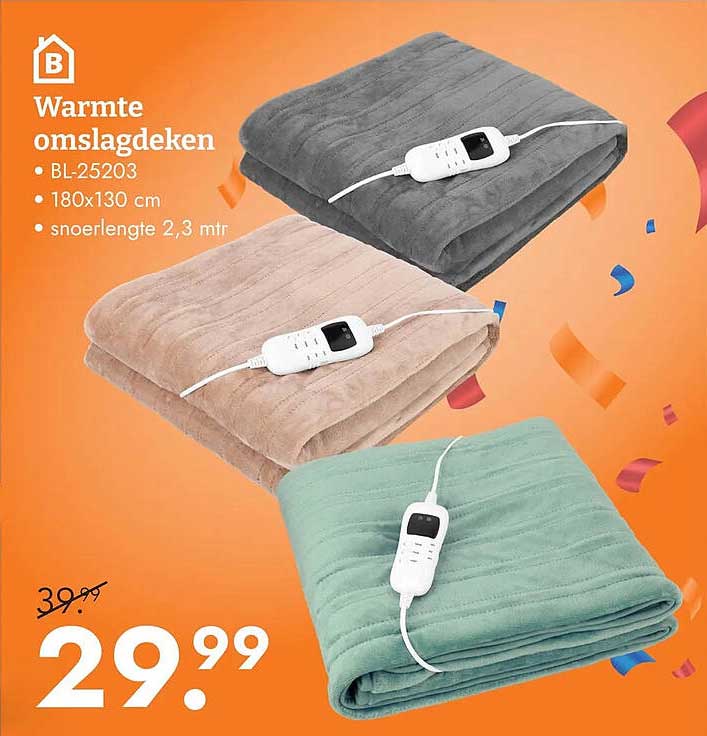Warmte omslagdeken