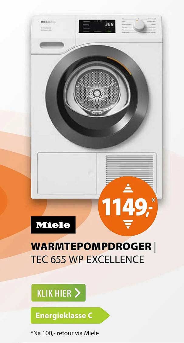 Warmtepompdroger TEC 655 WP Excellence