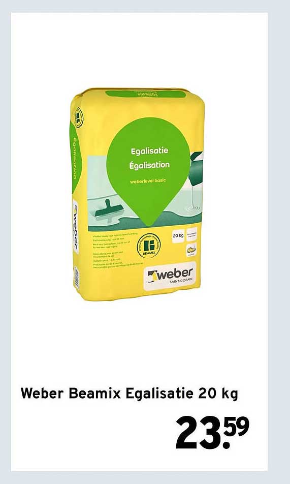 Weber Beamix Egalisatie 20 kg