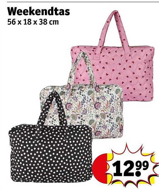 Weekendtas 56 x 18 x 38 cm